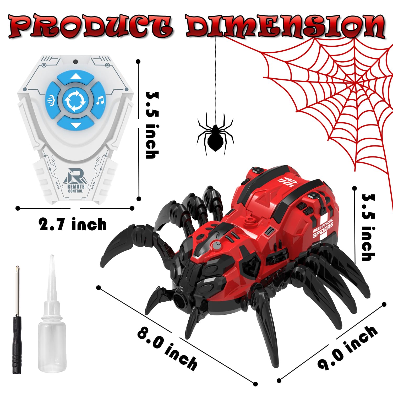 GAIETYDIY spider toy gift-ready packaging makes a unique present.