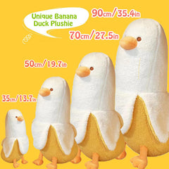 GailiMaiYa Banana Duck plush close-up highlights soft inviting fabric.