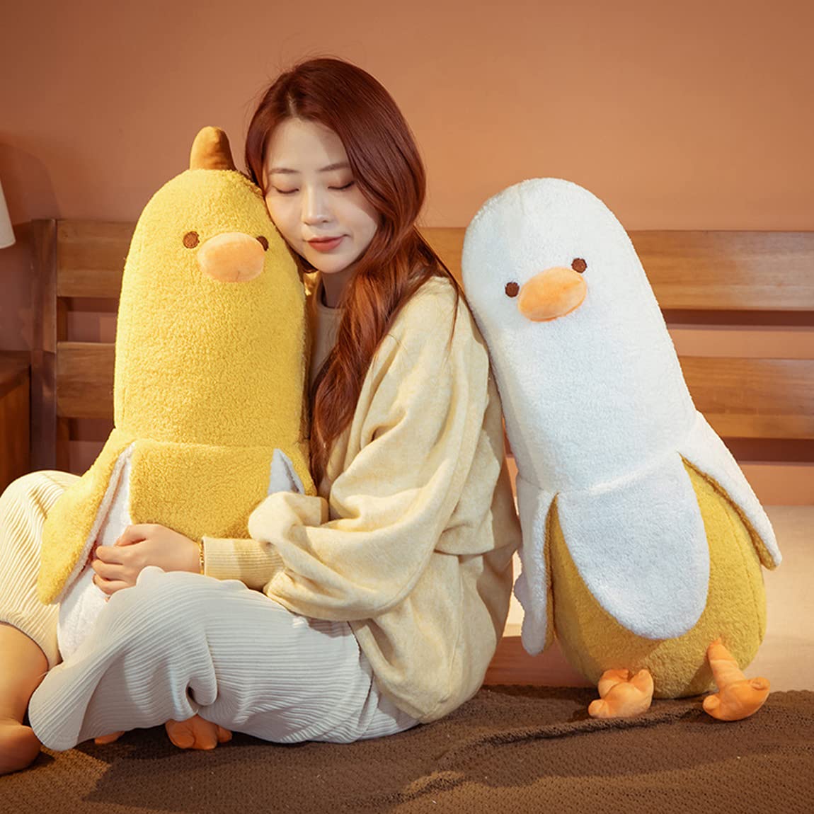 GailiMaiYa Banana Duck plush decor for kids room with whimsy.