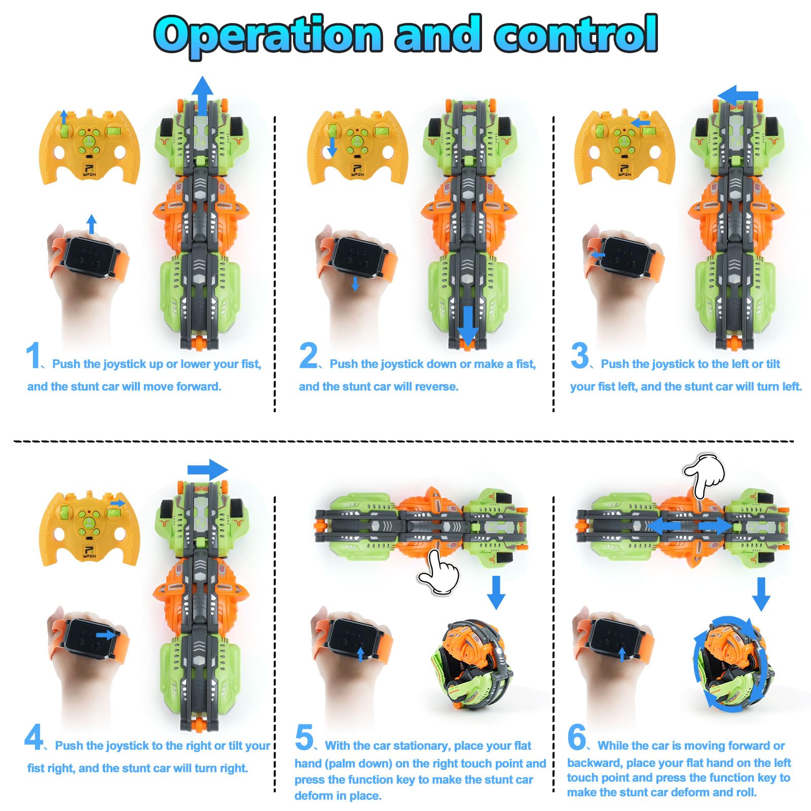 Gaitel 360° stunt car kids playing together during a lively session