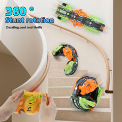 Gaitel 360° stunt car night mode with glowing LEDs for visibility