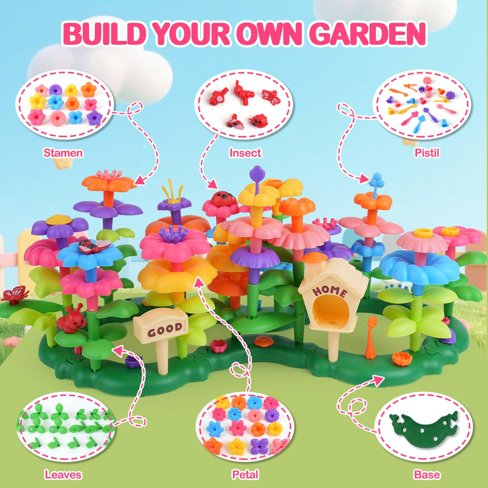 Gaitel Flower Garden storage box keeps pieces organized