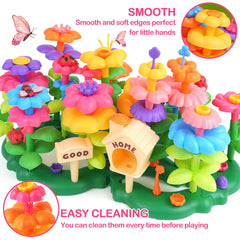 Gaitel Flower Garden washable pieces for quick cleanup