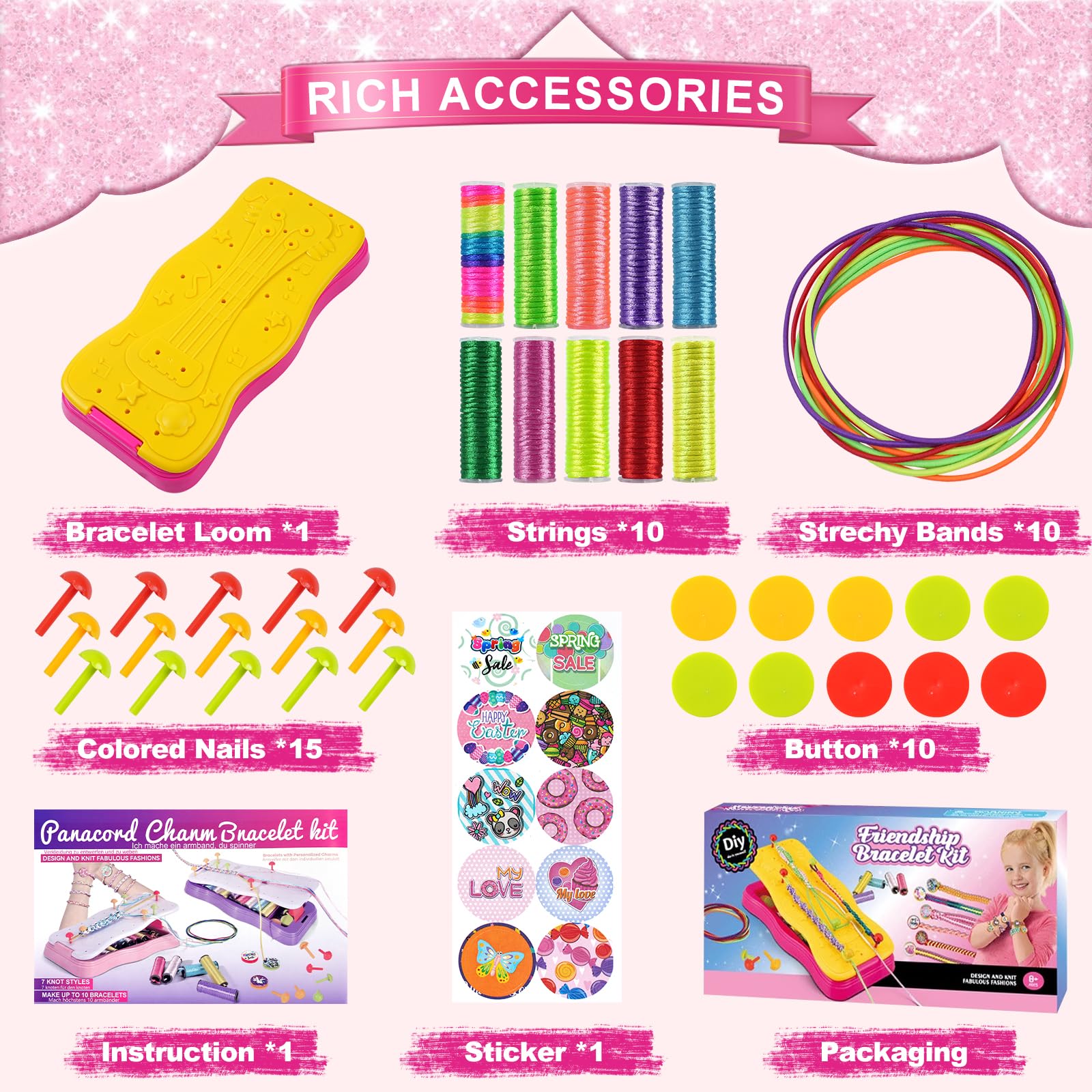 Gaitel sticker sheet adds playful accents and personalization options.
