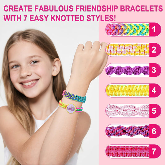 Gaitel strings come in bright colors for vibrant, personalized bracelet designs.