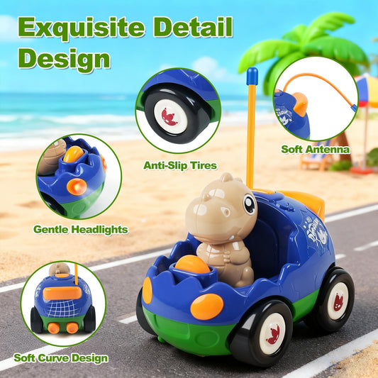 Gaitel RC Dinosaur Car Set side view; compact and easy to handle