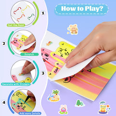 GAKICO rainbow scratch paper closeup highlights shimmering layers and tactile scratch effects