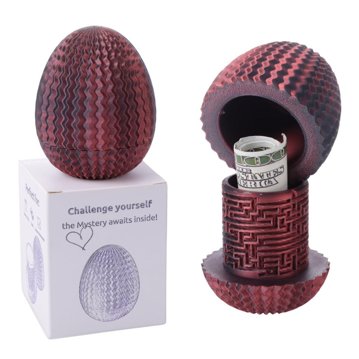 Galapopo Mystery Egg Box front view, premium puzzle gift.