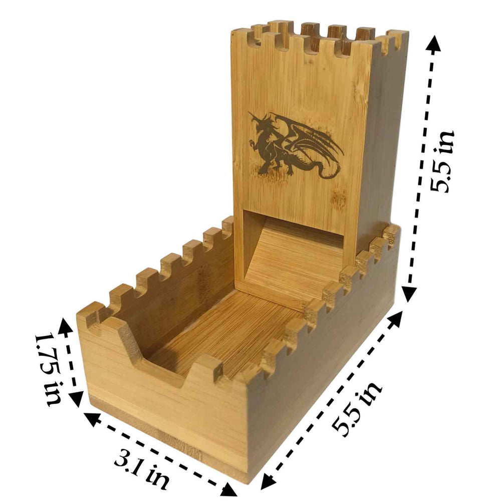 Handcrafted bamboo wood design by Galdor's Guild for tabletop elegance.