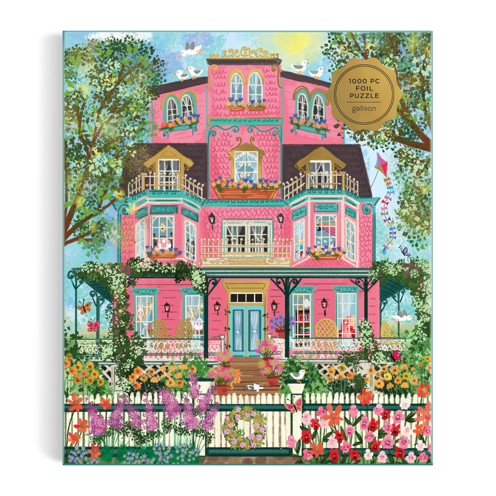 Completed Capeside Victorian puzzle measures 27 by 20 inches