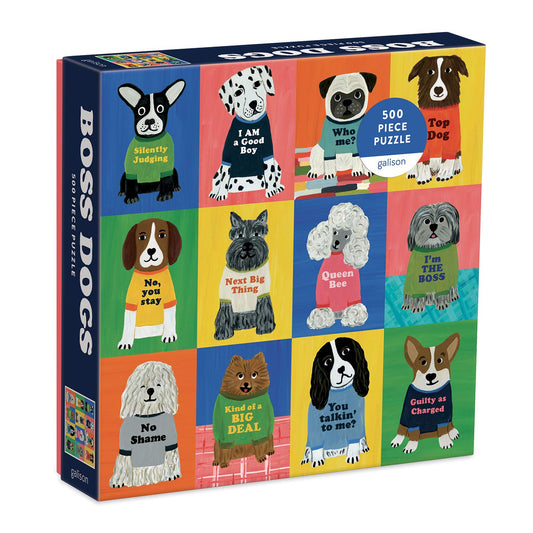 Galison Boss Dogs puzzle full image for family night