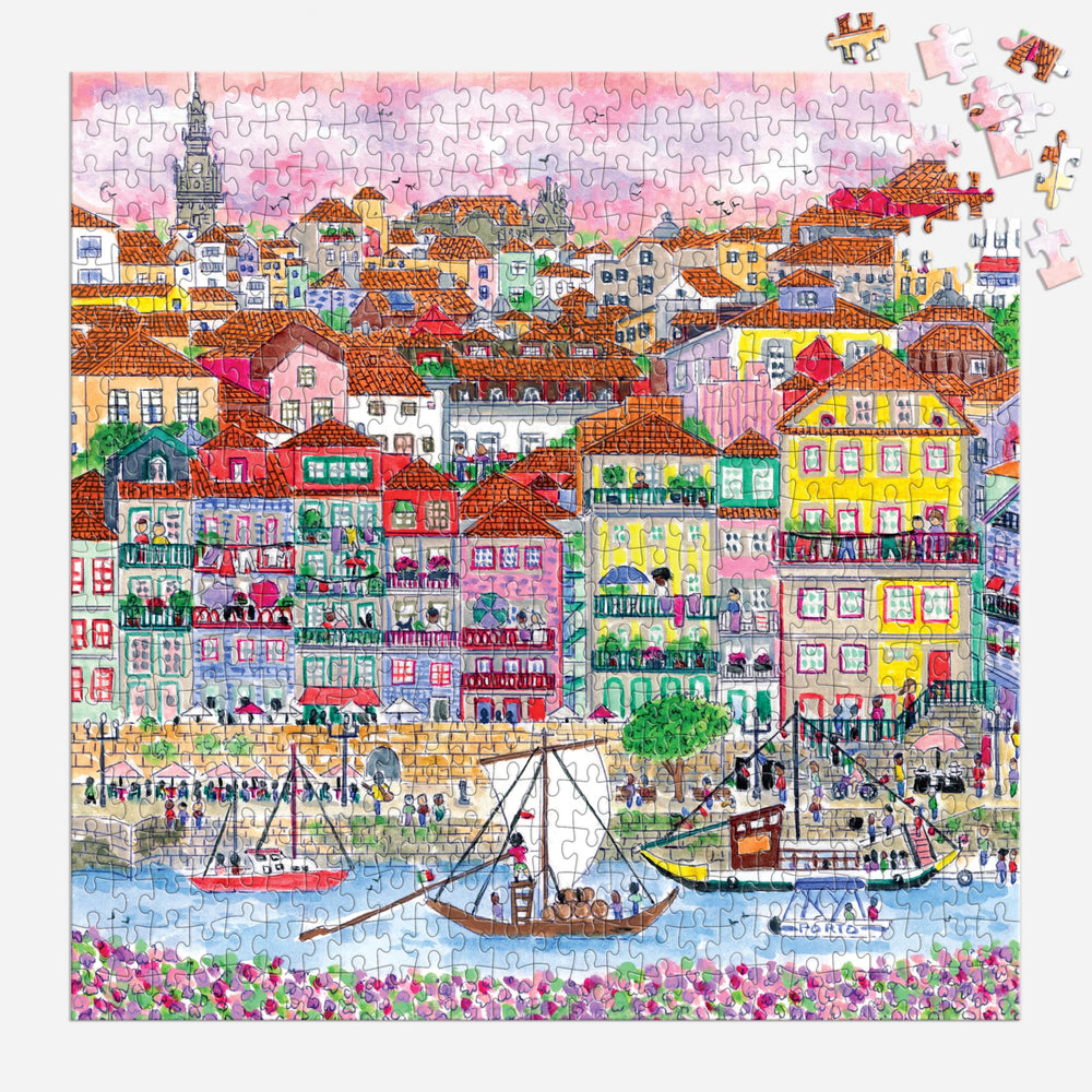 Galison Colors of Porto puzzle capturing the summer scene for art-inspired focus.