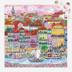 Galison Colors of Porto puzzle capturing the summer scene for art-inspired focus.