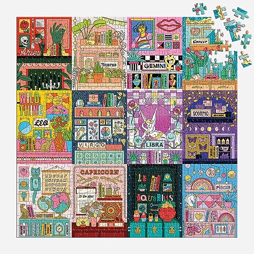 Galison House of Astrology finishes at 20 by 20 inches for a satisfying reveal