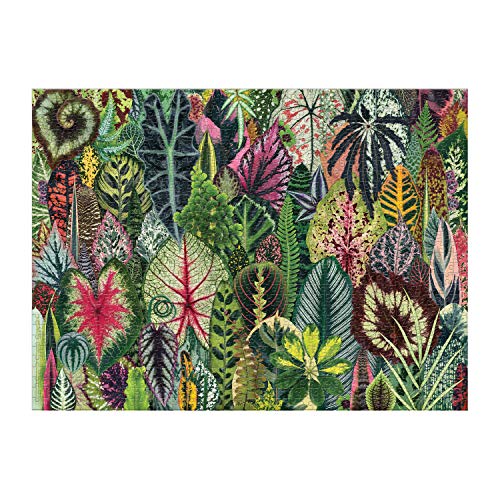 Galison Houseplant Jungle puzzle features dense greenery patterns for immersive puzzle work.