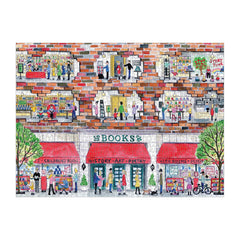 Galison puzzle box for A Day at the Bookstore by Michael Storrings