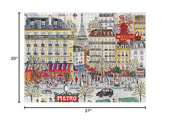 Galison Michael Storrings Paris puzzle storage box keeps pieces safe and organized.