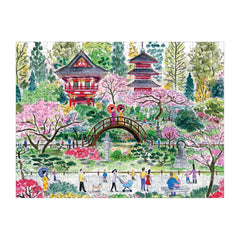 Sturdy storage box protects the completed puzzle and artwork insert