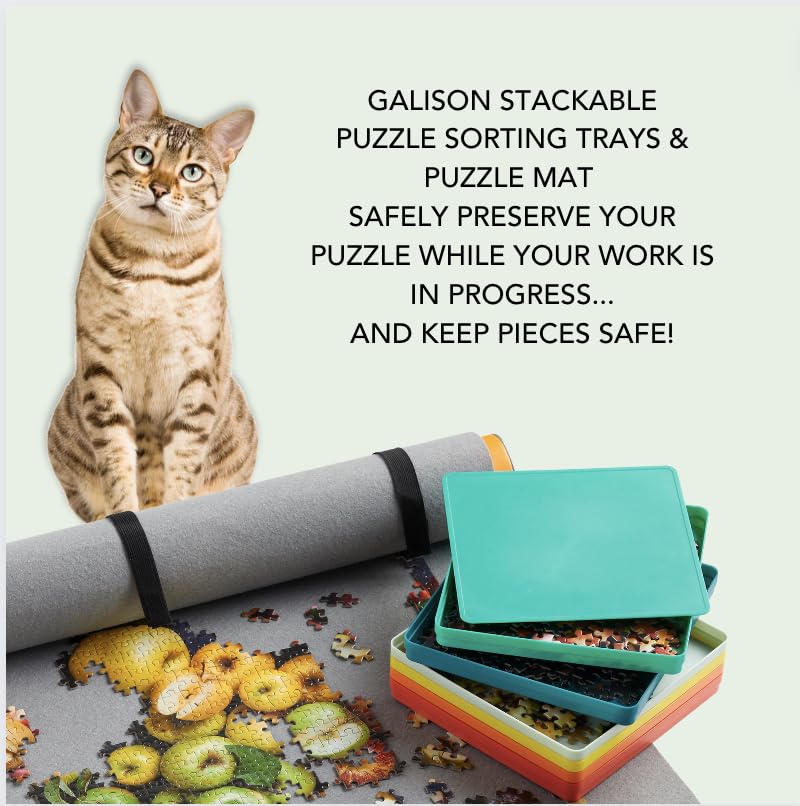 Galison Puzzle Sorting Tray Set makes a thoughtful gift for puzzlers and organizers