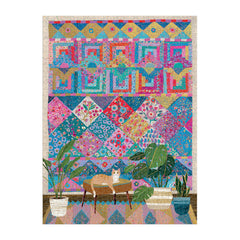 Galison Quilter's Corner finished size 27x20 inches for display.