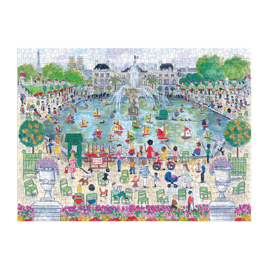 Galison Springtime in Paris Luxembourg Gardens spring scene for relaxing evenings