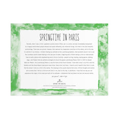 Galison Springtime in Paris ornamental Bassin Pond detail for mindful focus