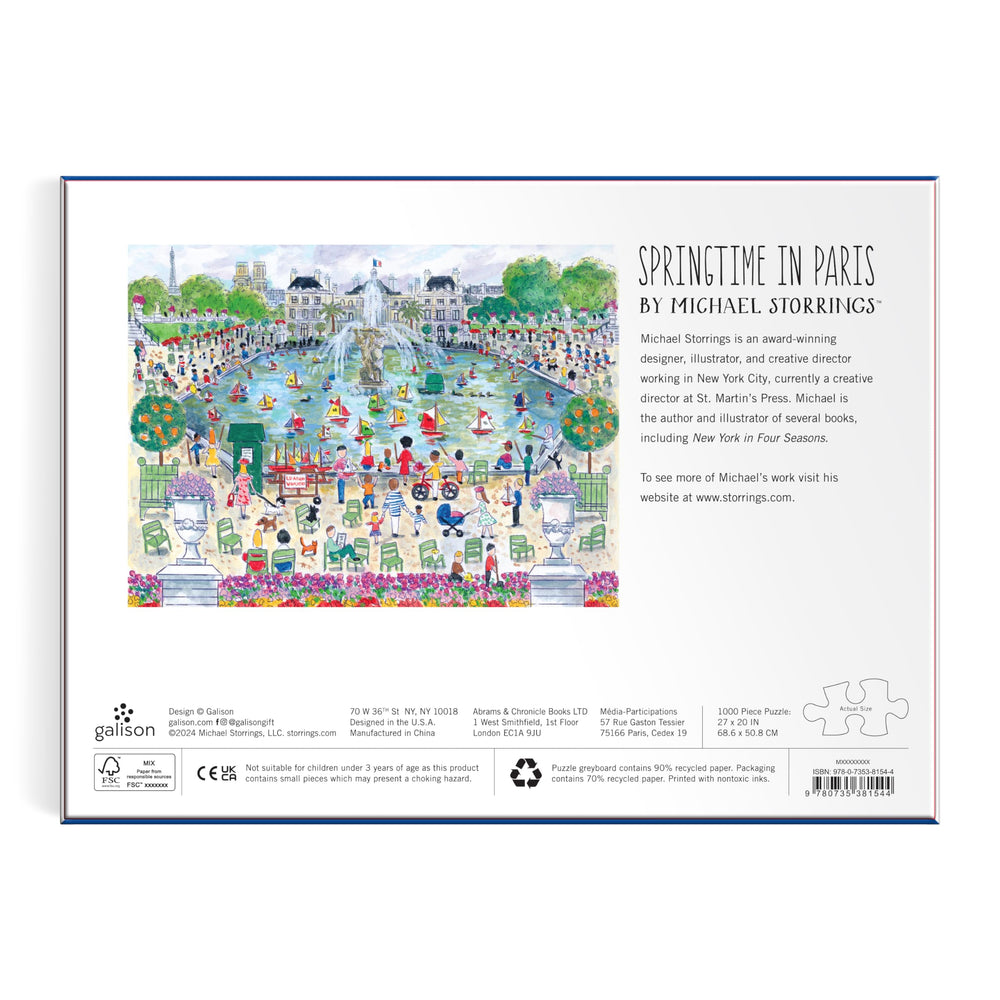 Galison Springtime in Paris Parisian flowers and detail for gift ideas