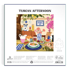 Galison Tuscan Afternoon completed puzzle, ready for display or relaxation.