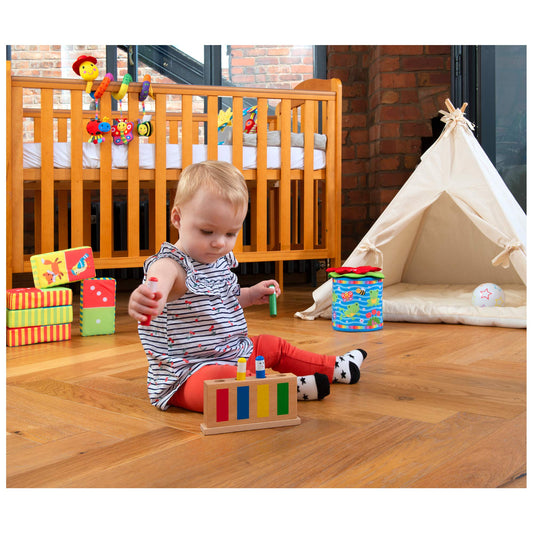 Galt Pop Up Toy showing concealed springs for playful bobbing.