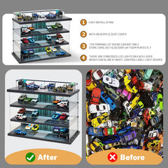 GALUMO dustproof acrylic cover protects your collection.