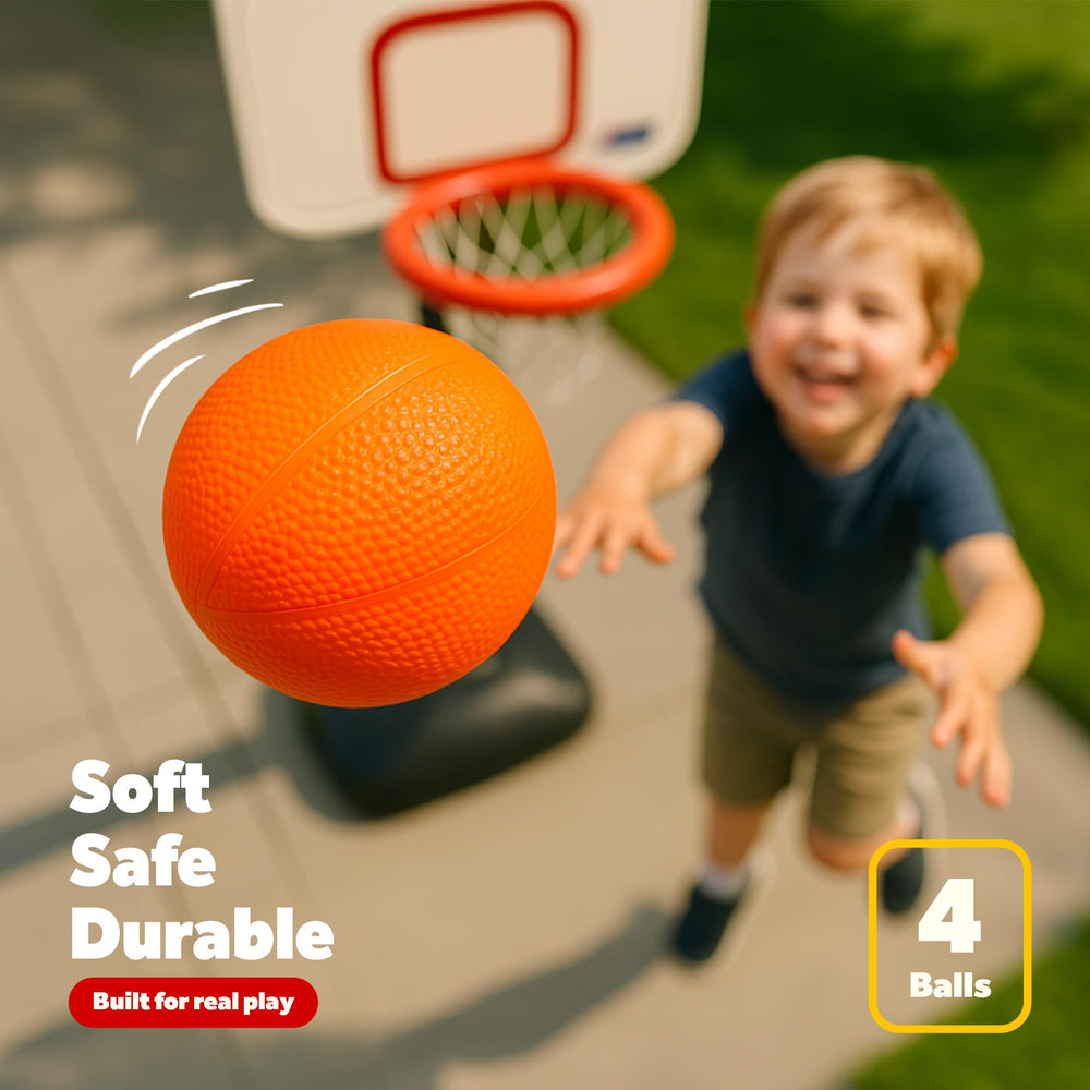 Galvanox four 7.5 inch mini balls designed for young players.
