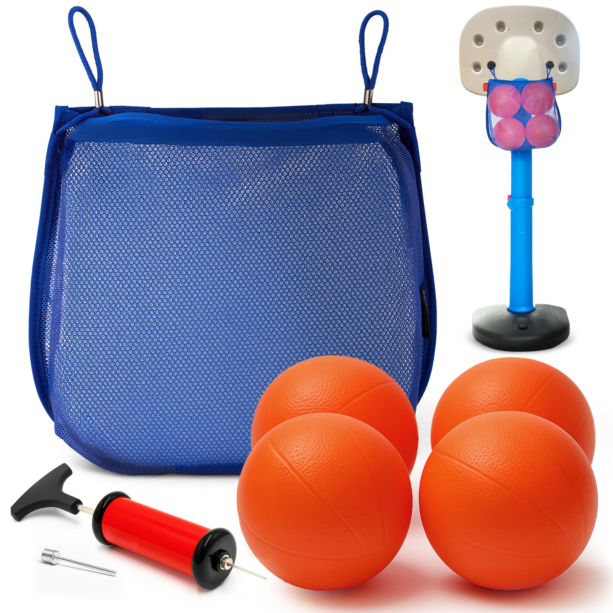 Galvanox pump included for proper inflation and consistent bounce.