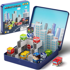 Gamcrown City Traffic Magnetic Blocks assembly promotes creative urban play and spatial reasoning