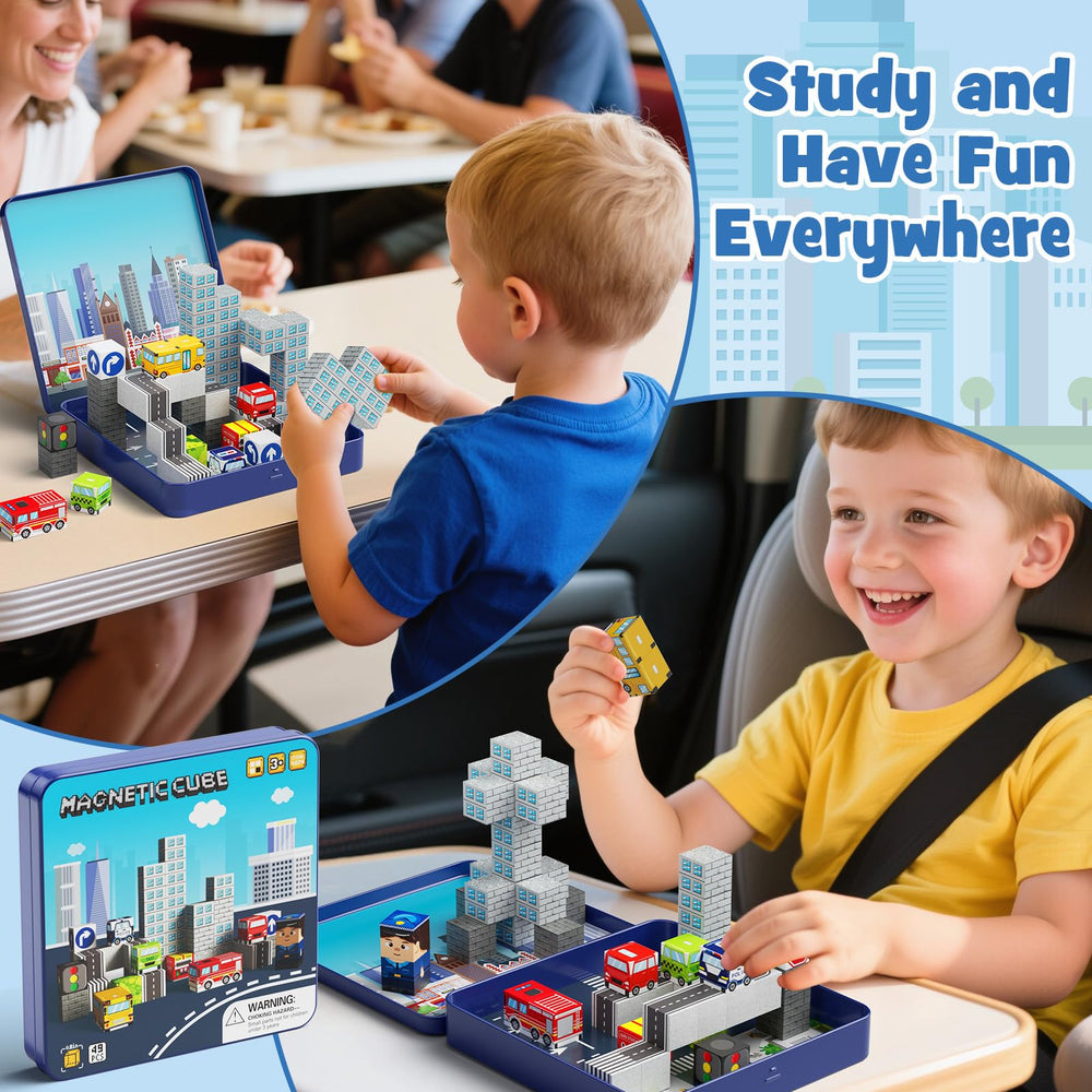 Gamcrown magnetic blocks closeup highlights safe, oversized pieces for small hands