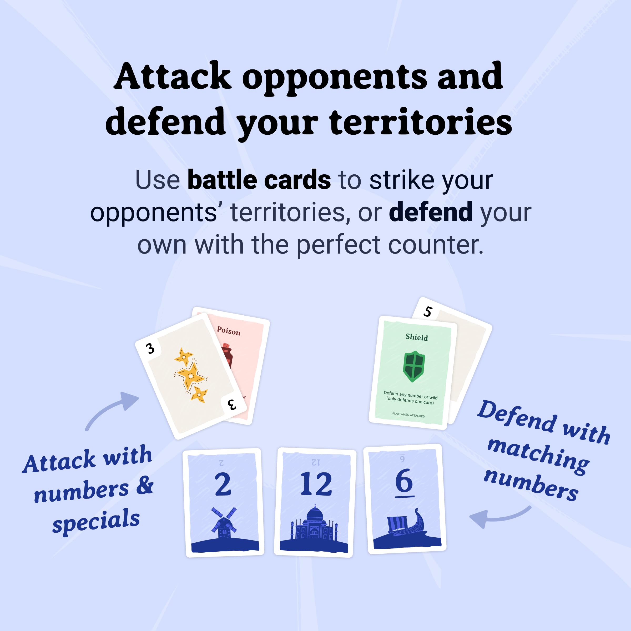 Kingdoms durable card stock withstands family game nights