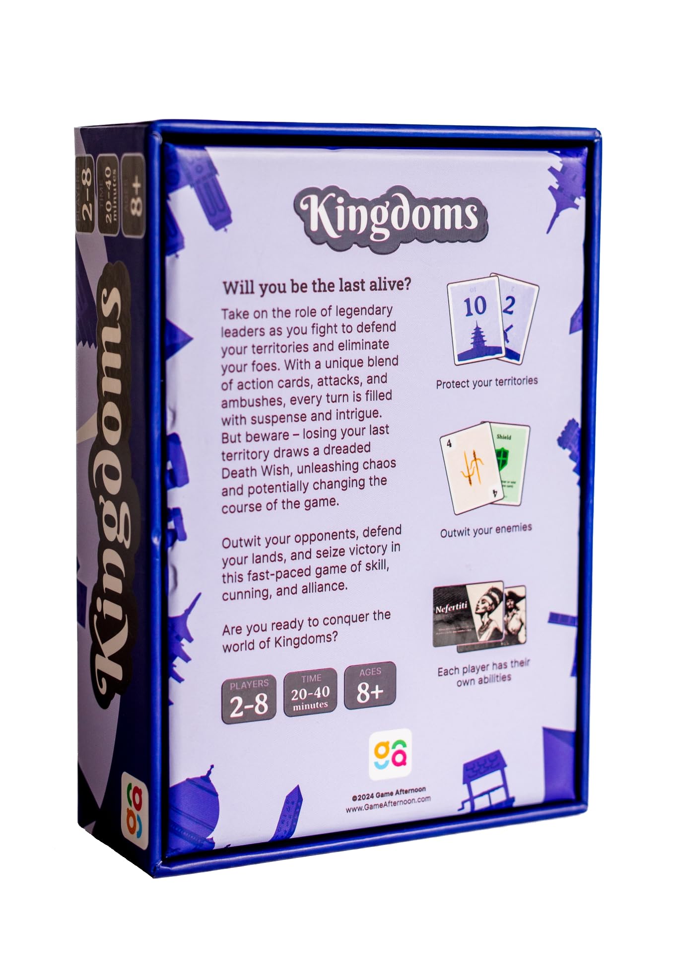 Kingdoms territory cards capture region control in campaigns