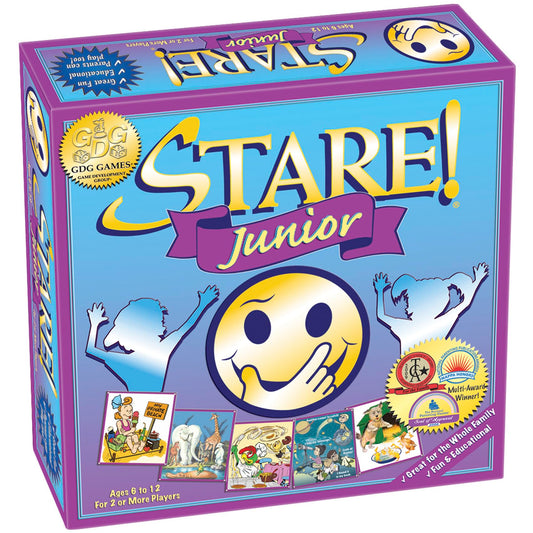 Stare Junior card collection features vivid images to boost memory during family play.