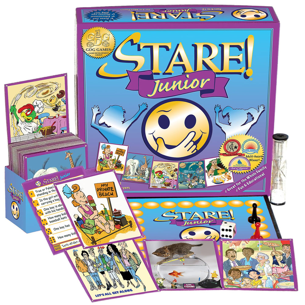 Stare Junior family game night highlights quick recall and shared fun for all ages.