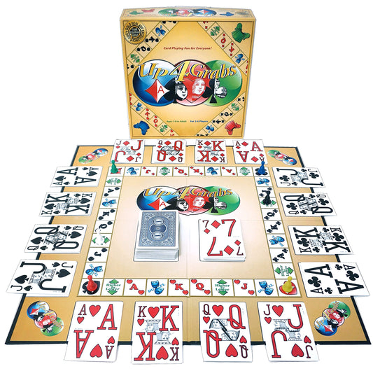 Game Development Group Up 4 Grabs board setup invites quick family play.