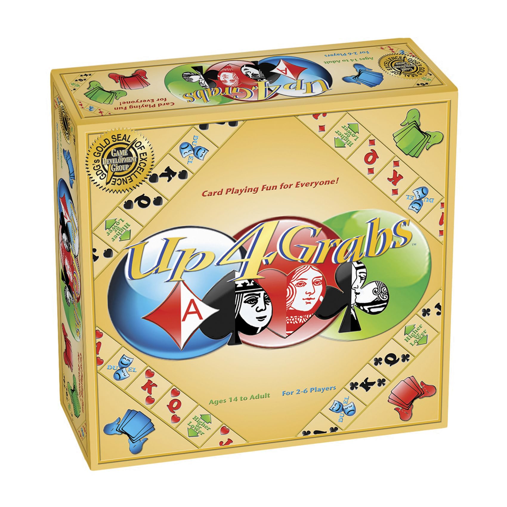 Game Development Group Up 4 Grabs card draw fuels rapid, suspenseful turns.