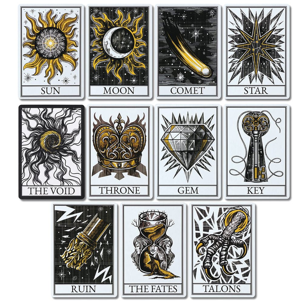 Game Master's Merchant illustrated card designs emphasize premium quality and collectible appeal.