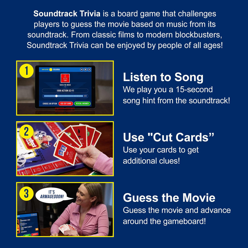 Game Night Media Soundtrack Trivia table play for friendly competition.