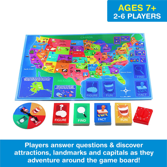 Game Zone Great States fact cards display state birds and flowers for curious minds.