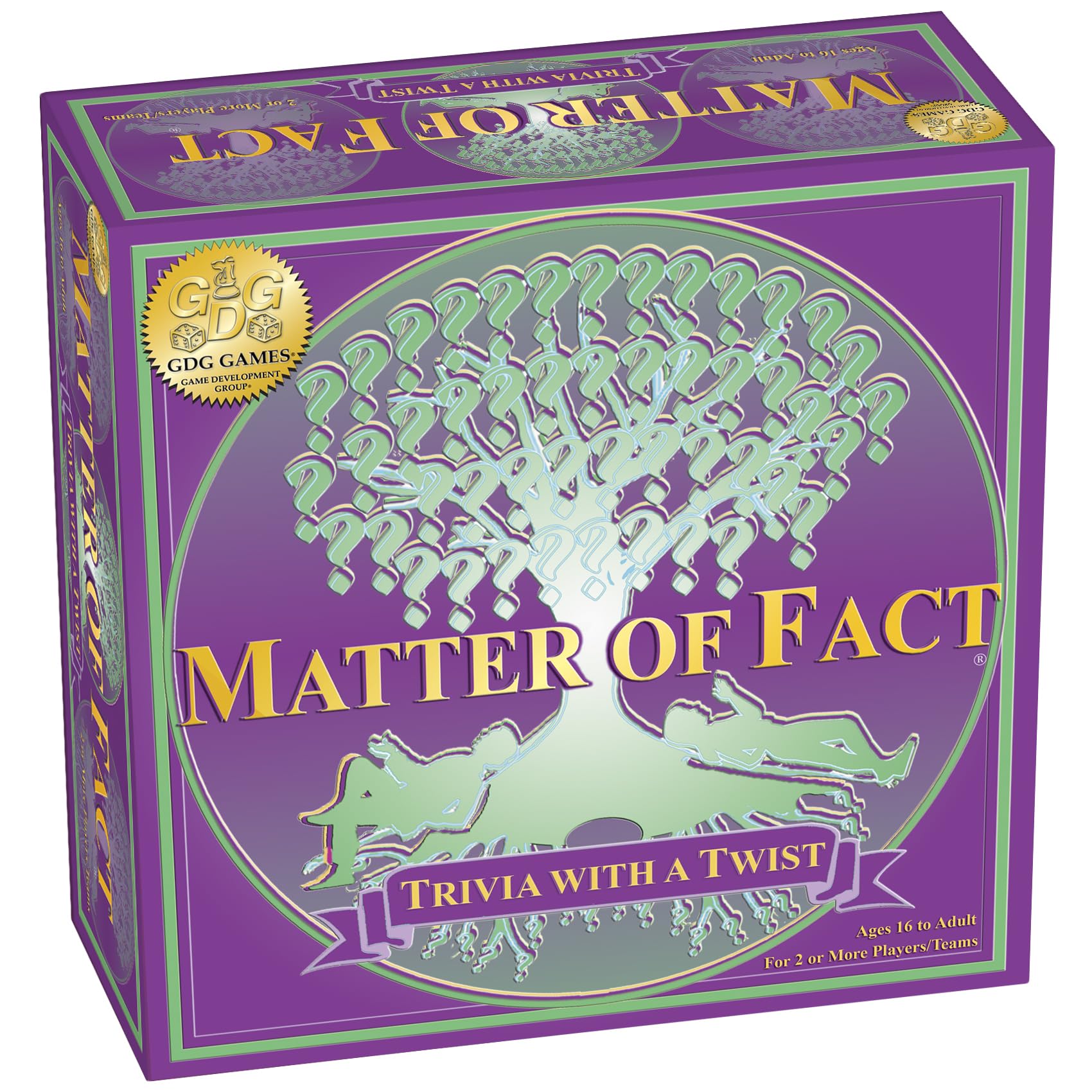Matter of Fact main topic challenge on the board, boosting fast thinking for game nights.