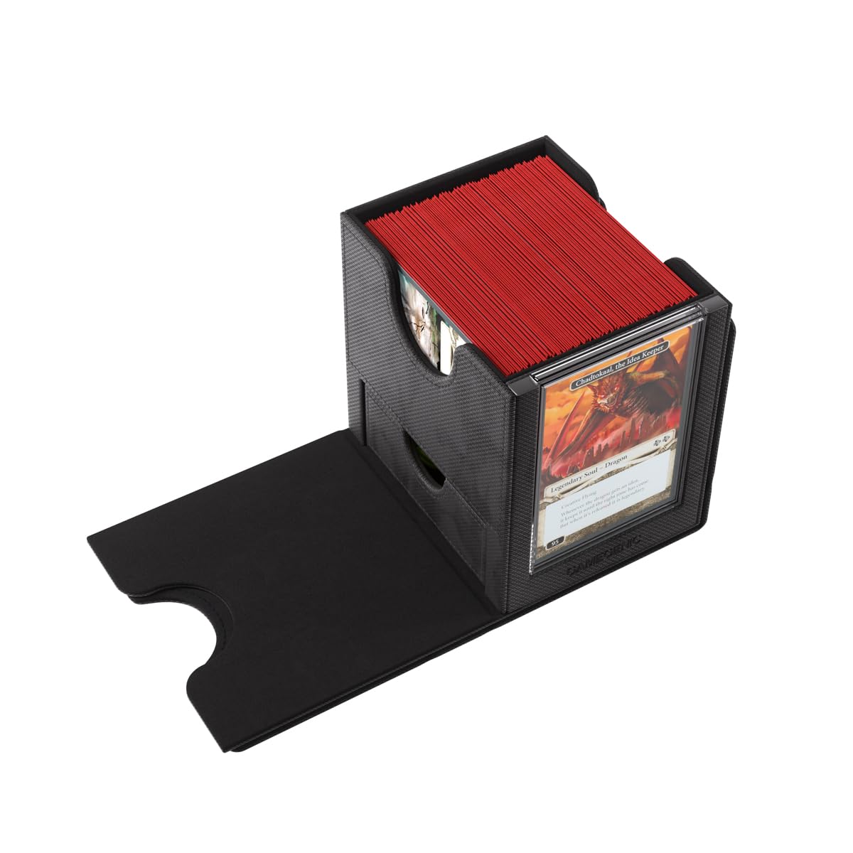 Gamegenic Sidekick Pro 100+ XL holds 100 double-sleeved cards with thick inner sleeves.