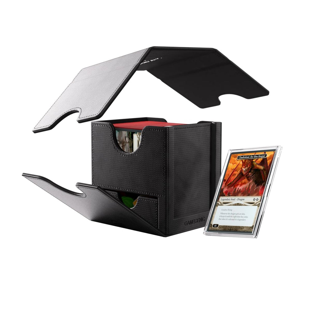 Gamegenic Sidekick Pro 100+ XL integrated token drawer for accessories.