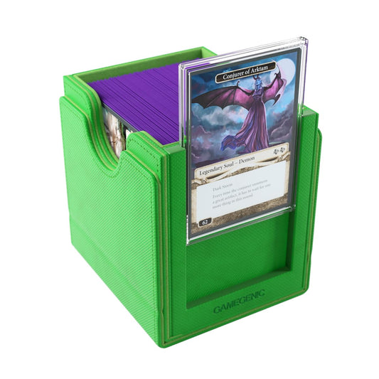 Gamegenic Sidekick Pro 100+ XL detachable Slide Card Case showing commander with UV protection.