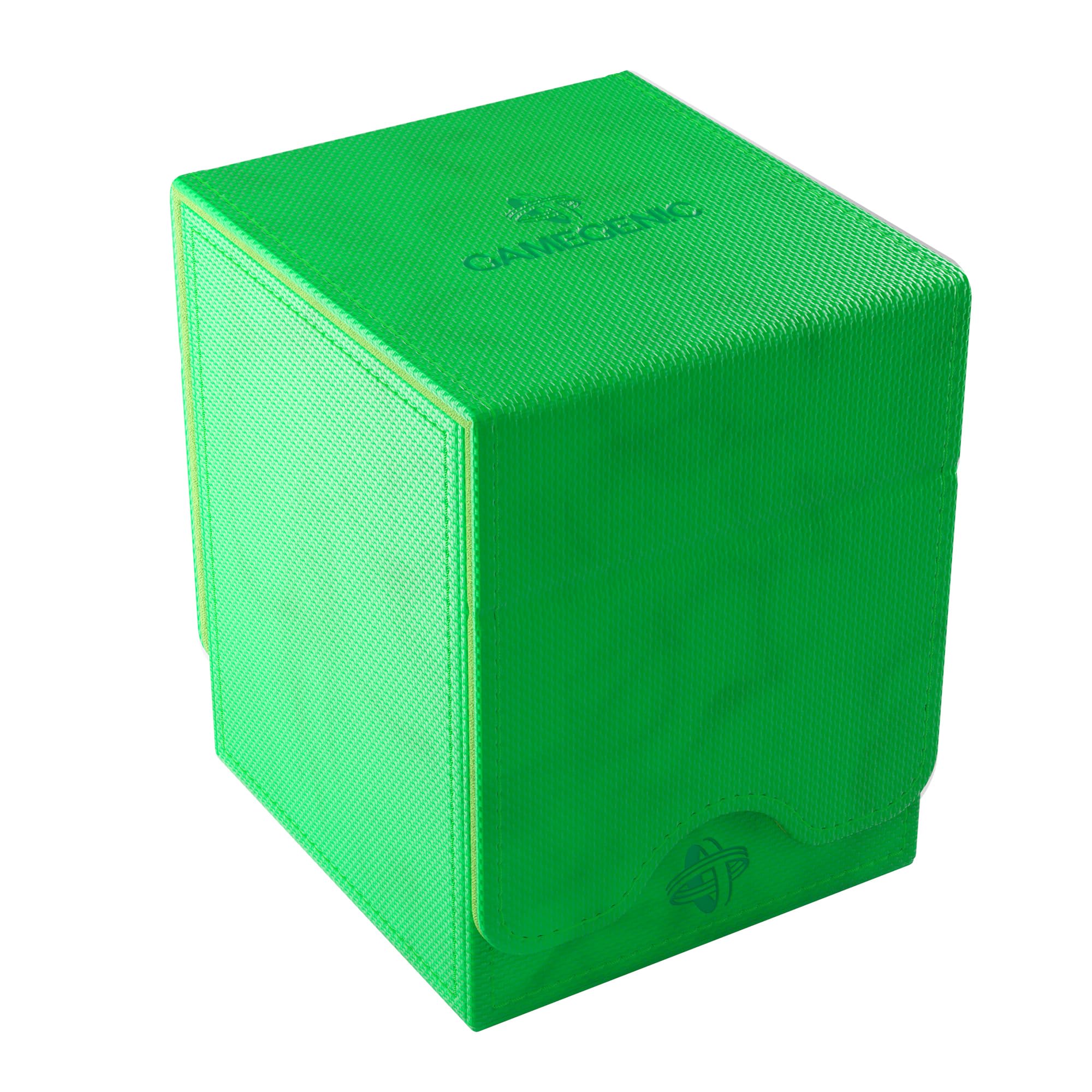 Gamegenic Squire Plus 100+ XL deck box displays top card with UV protection