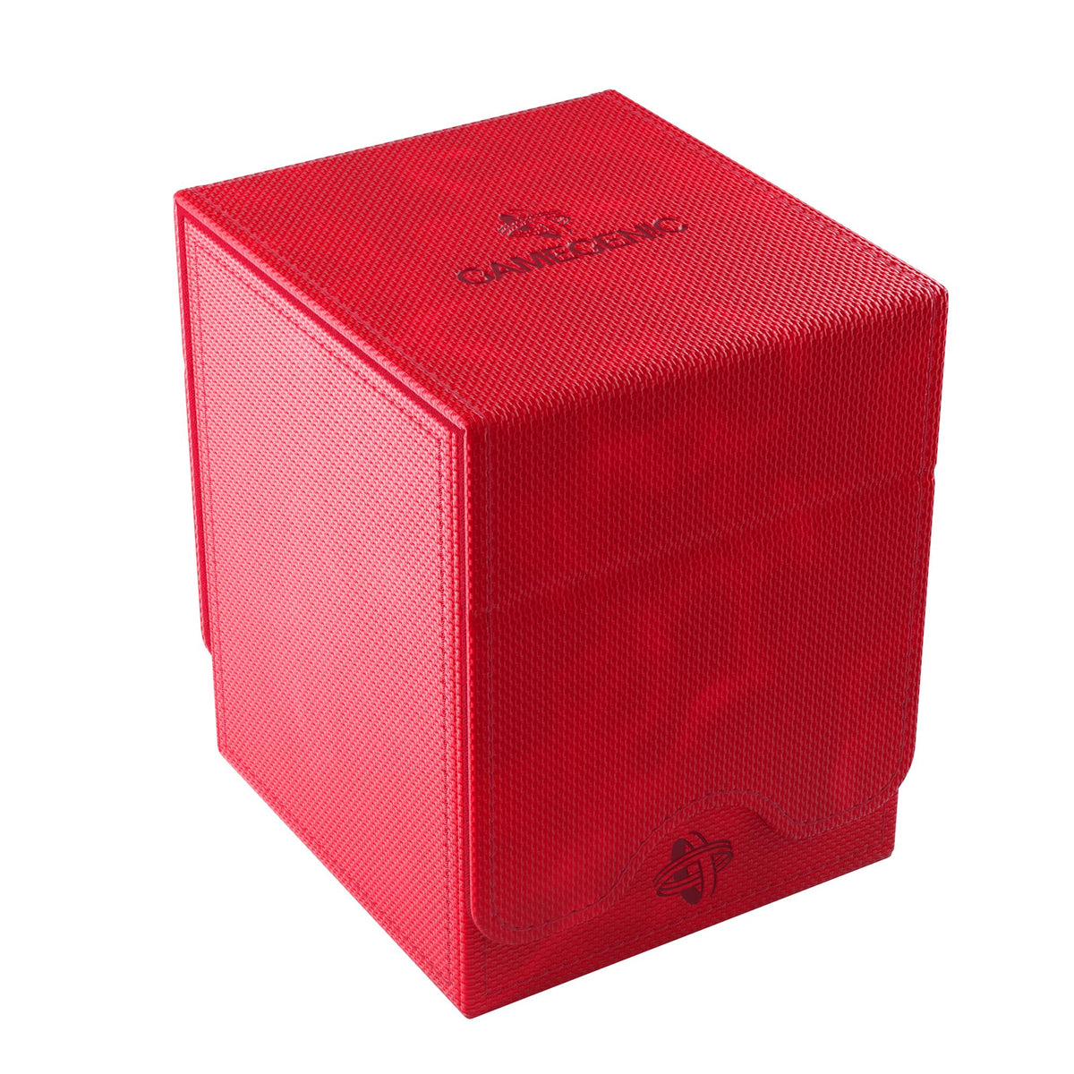 Gamegenic Squire Plus 100+ XL red deck box with high capacity for double-sleeved cards.
