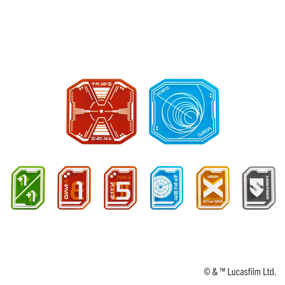 Gamegenic Star Wars Unlimited Premium Tokens Pro Double-Sided Tokens show iconic designs clearly.
